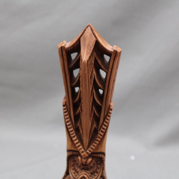 Vintage Coco Joes Tiki - Lono Big Headress - Hapa Wood Tagged - Picture 2 of 9